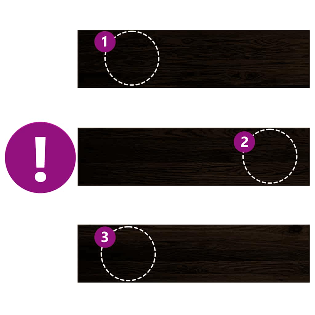 Treppenstufen 4 Stk. Unbehandelt 70x25x2 cm Massivholz Eiche