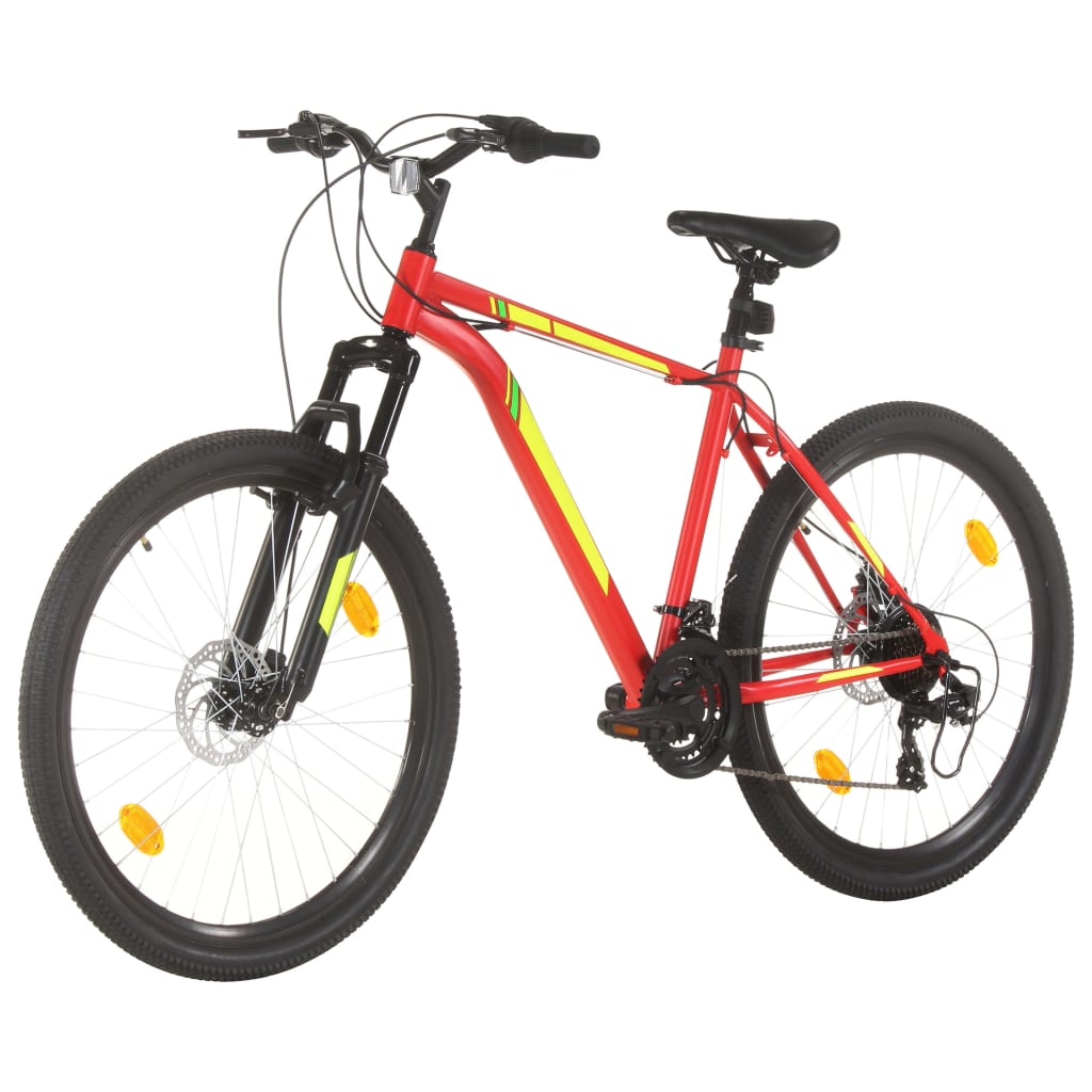 Mountainbike 21 Gang 27,5 Zoll Rad 38 cm Rot