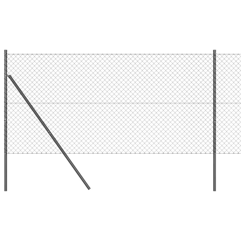 Outdoor Kettenglied-Zaun Erdfixierung 10 x 0,4 m Grün Netz
