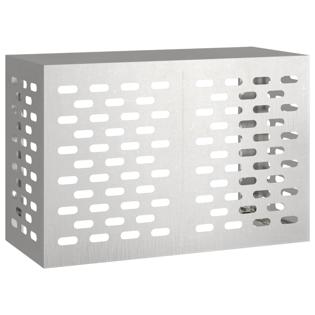 Klimaanlagenabdeckung Schwarz 90 x 40 x 60 cm Stahl
