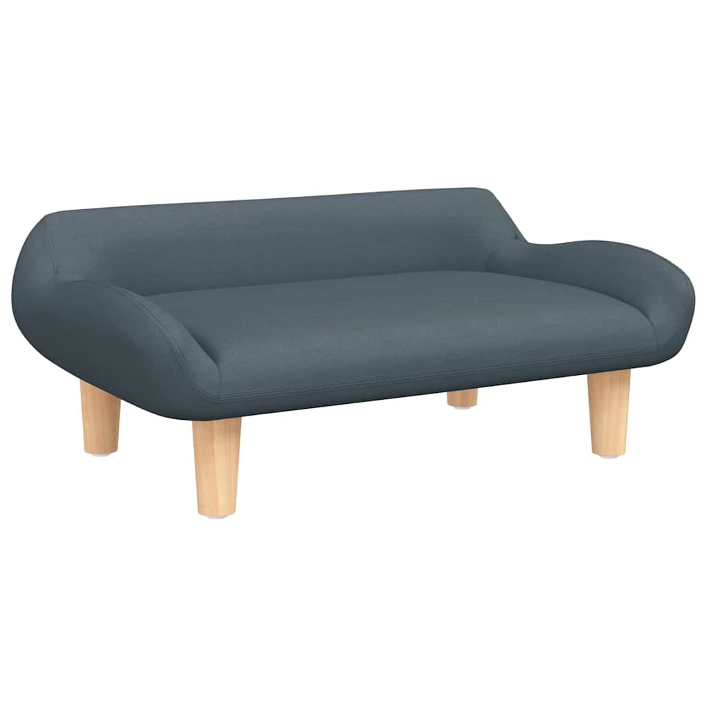 Kindersofa Creme 70x40x24 cm Stoff