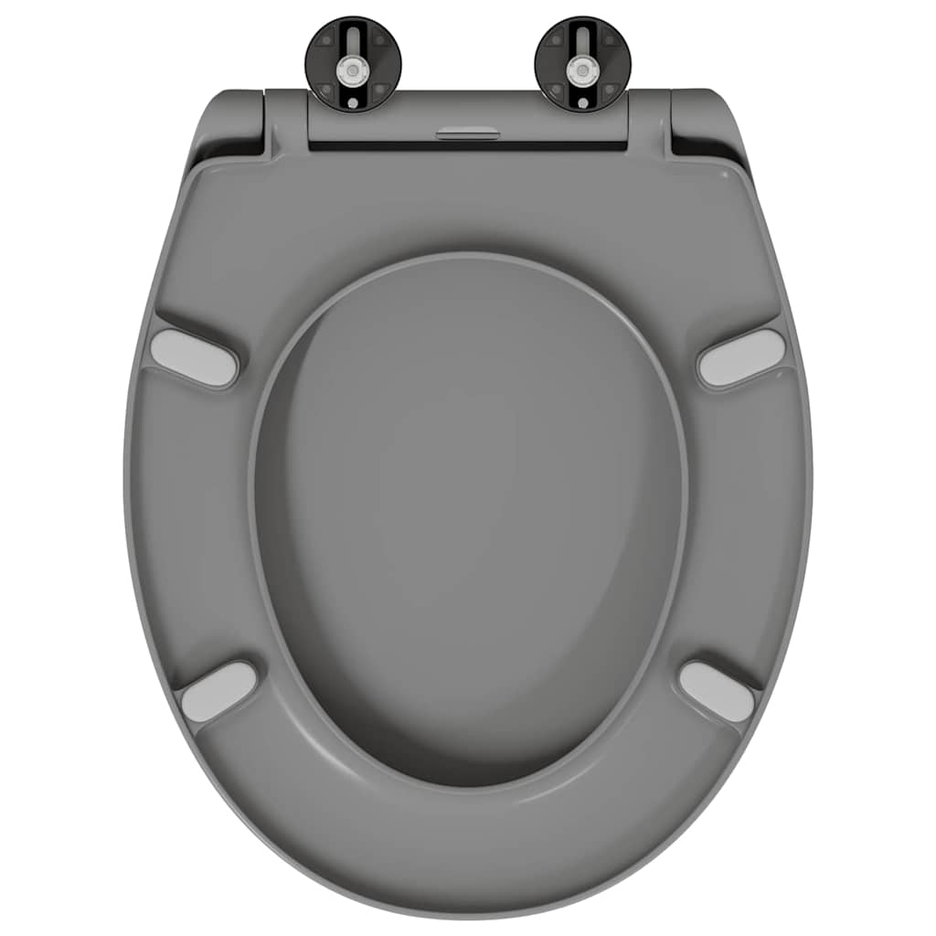 Toilettensitz Anthrazit 47 x 37 x 4 cm Duroplast