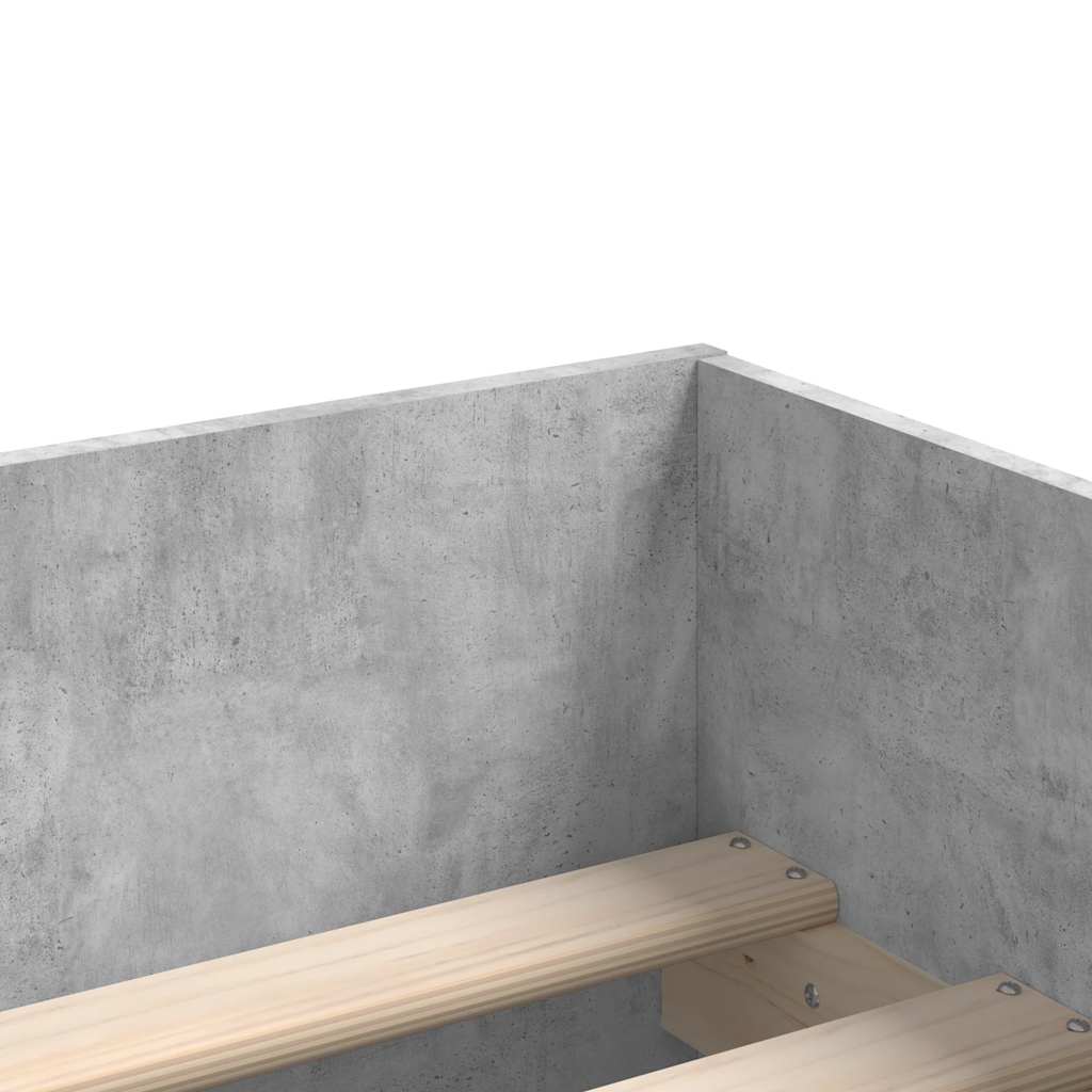 Bett mit Schubladen Braun Eiche-Optik 75x190 cm