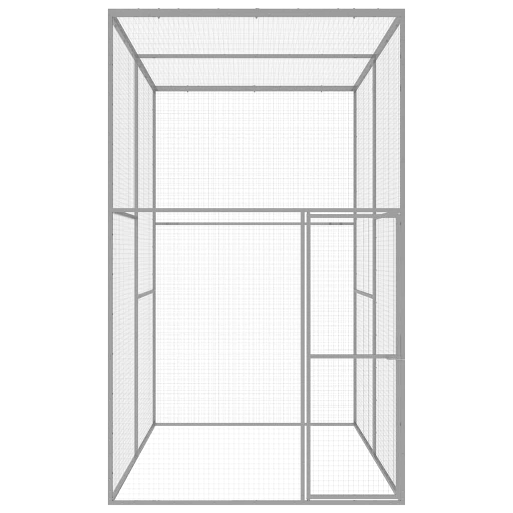 Katzenkäfig 1,5x1,5x1,5 m Verzinkter Stahl