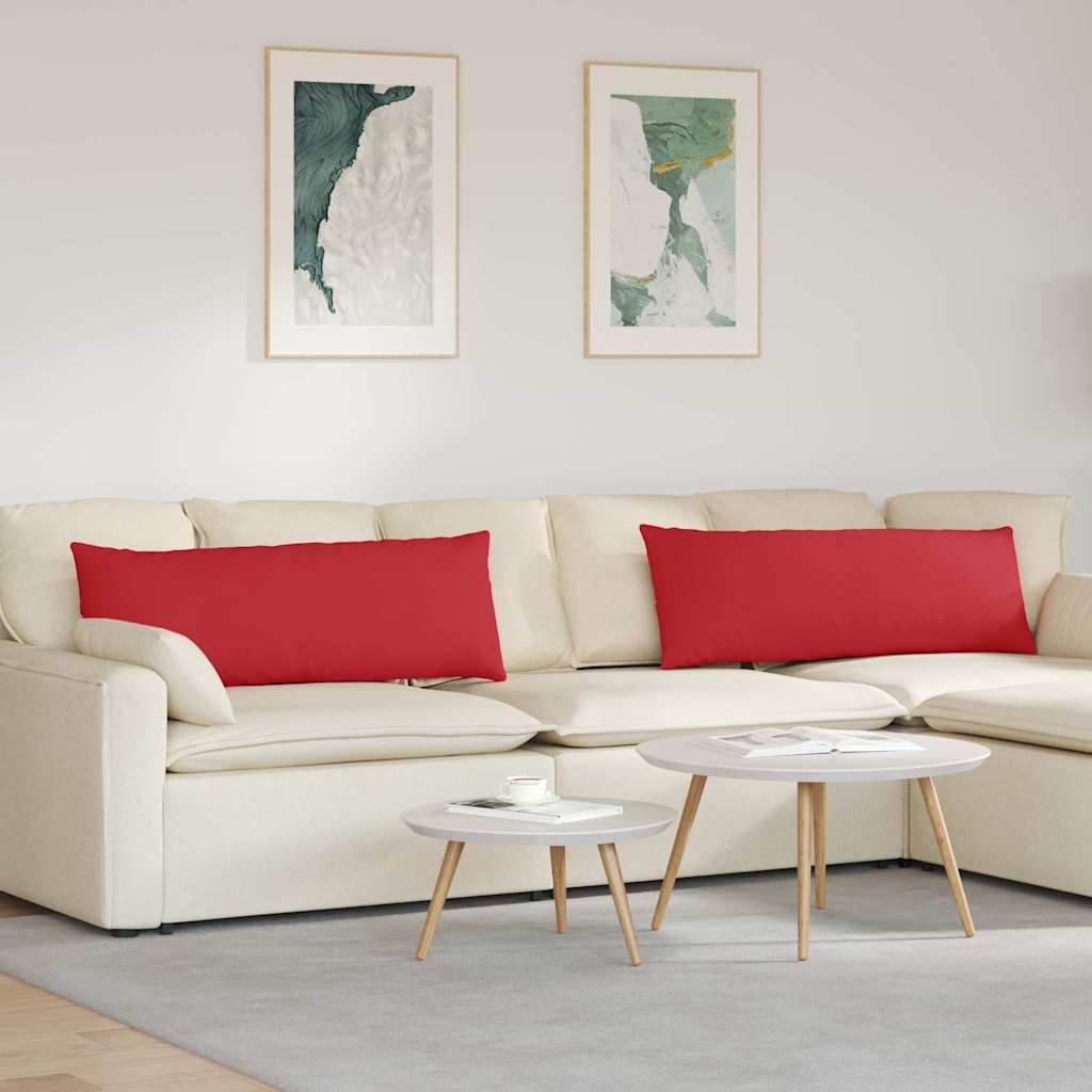 Sofakissen 2 pcs Hellgrau 50 x 30 cm Stoff