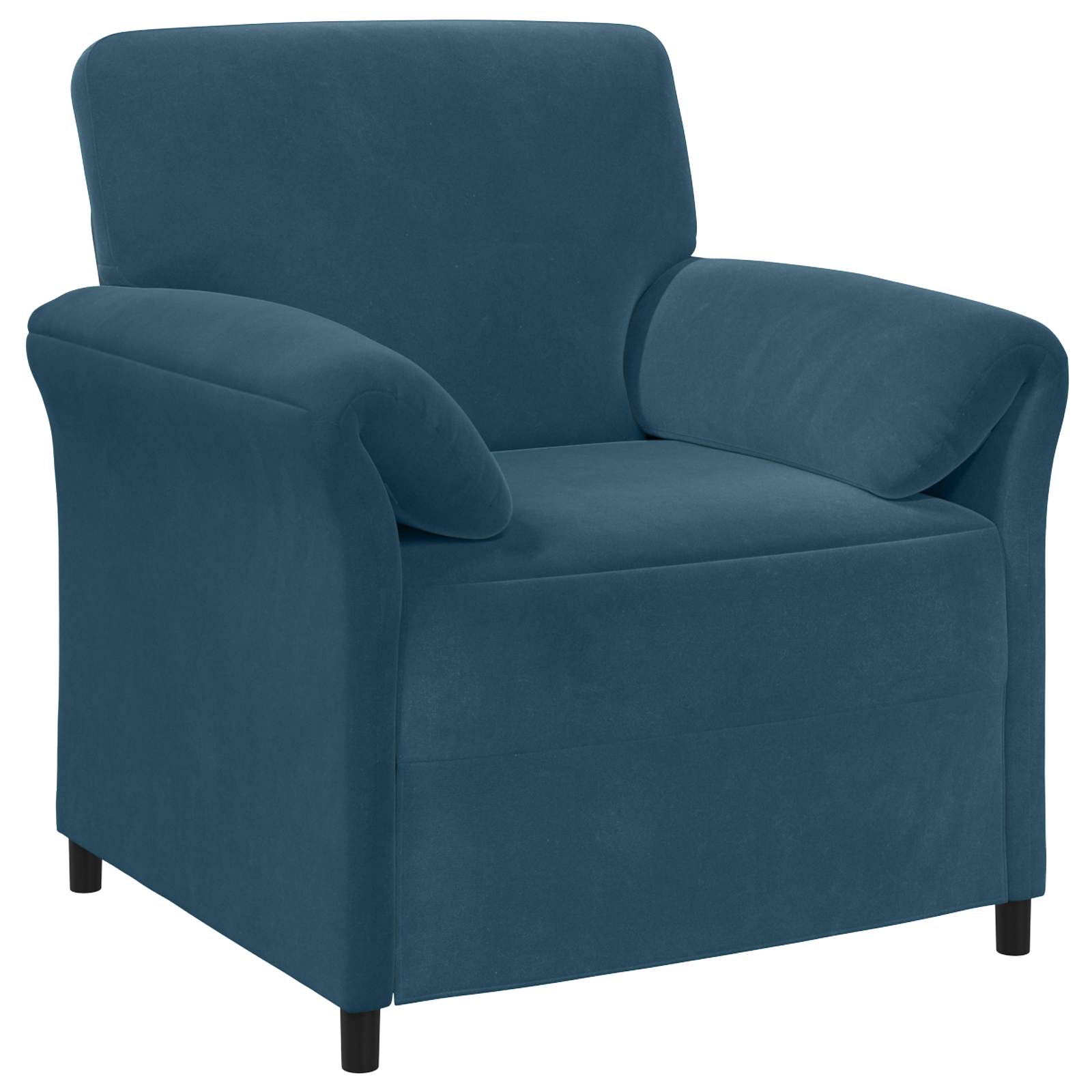 1-Sitzer Sofa Hellgrau 88 x 83 x 95 cm Samt