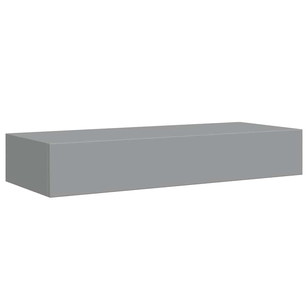 Wandregal mit Schublade Weiß 40x23,5x10 cm MDF