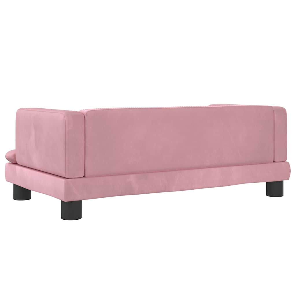 Hundebett Blau 80x45x30 cm Samt