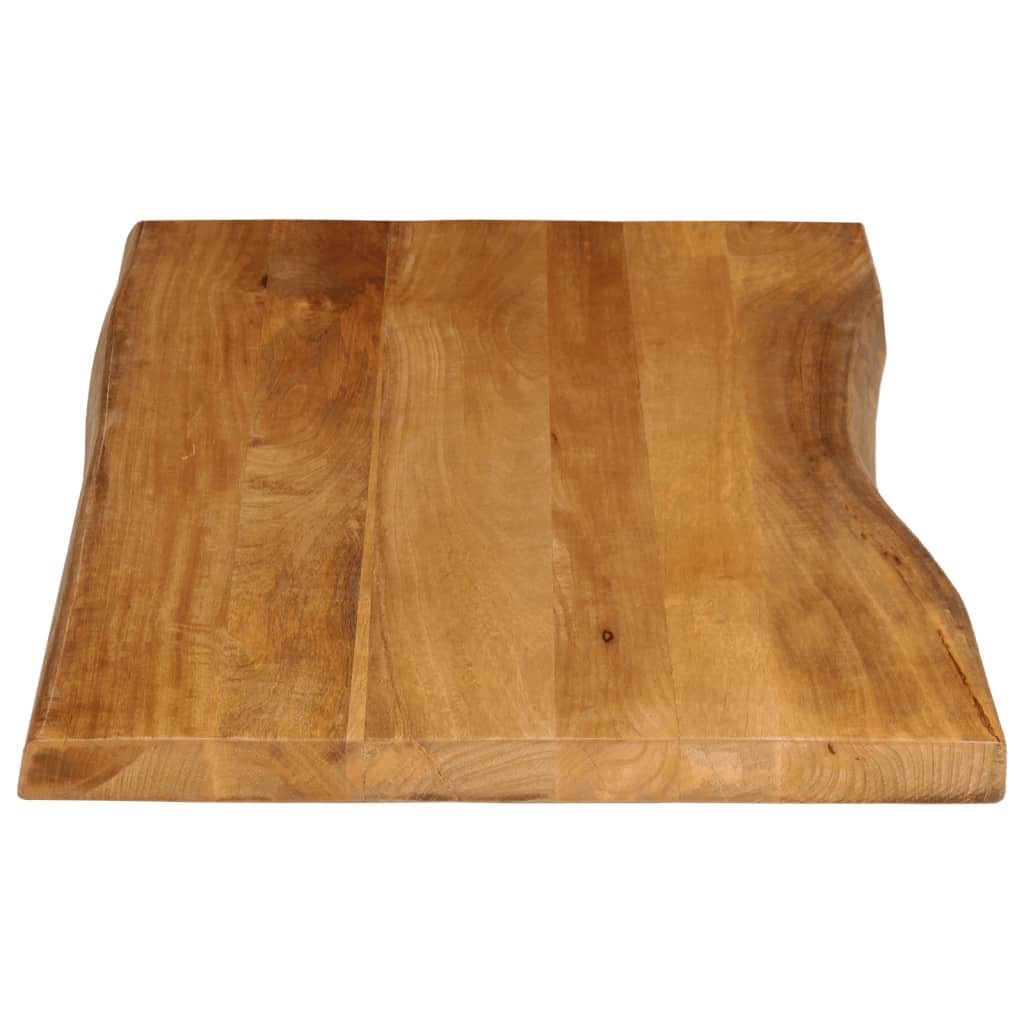 Tischplatte 40x40x2,5 cm Rechteckig Massivholz Akazie Baumkante