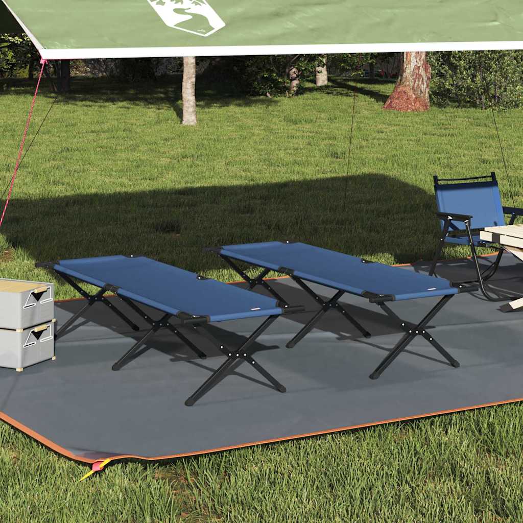 Klapp Schlafbett fürs Camping Blau 193 x 69 x 45 cm