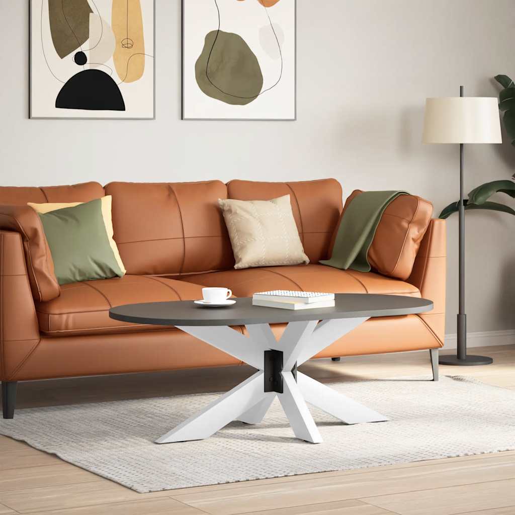 Couchtischbein in Spinnenform Naturstahl 98x58x(42-43) cm Stahl