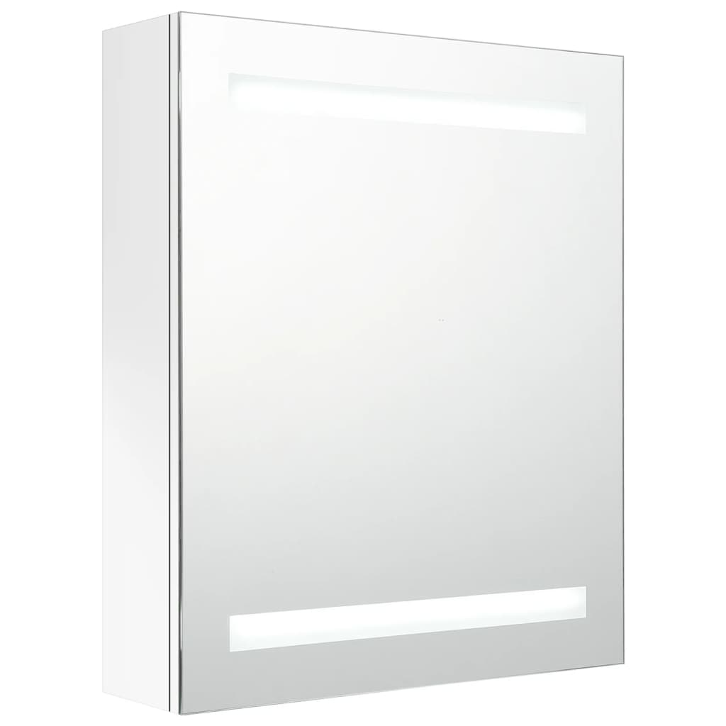 LED-Bad-Spiegelschrank Betongrau 50x14x60 cm