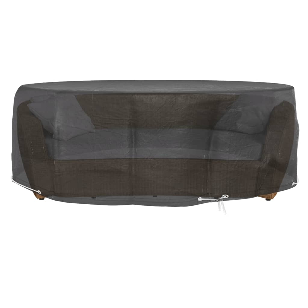 Abdeckungen für Lounge-Insel 2 Stk. 8 Ösen Ø188x50 cm Rund