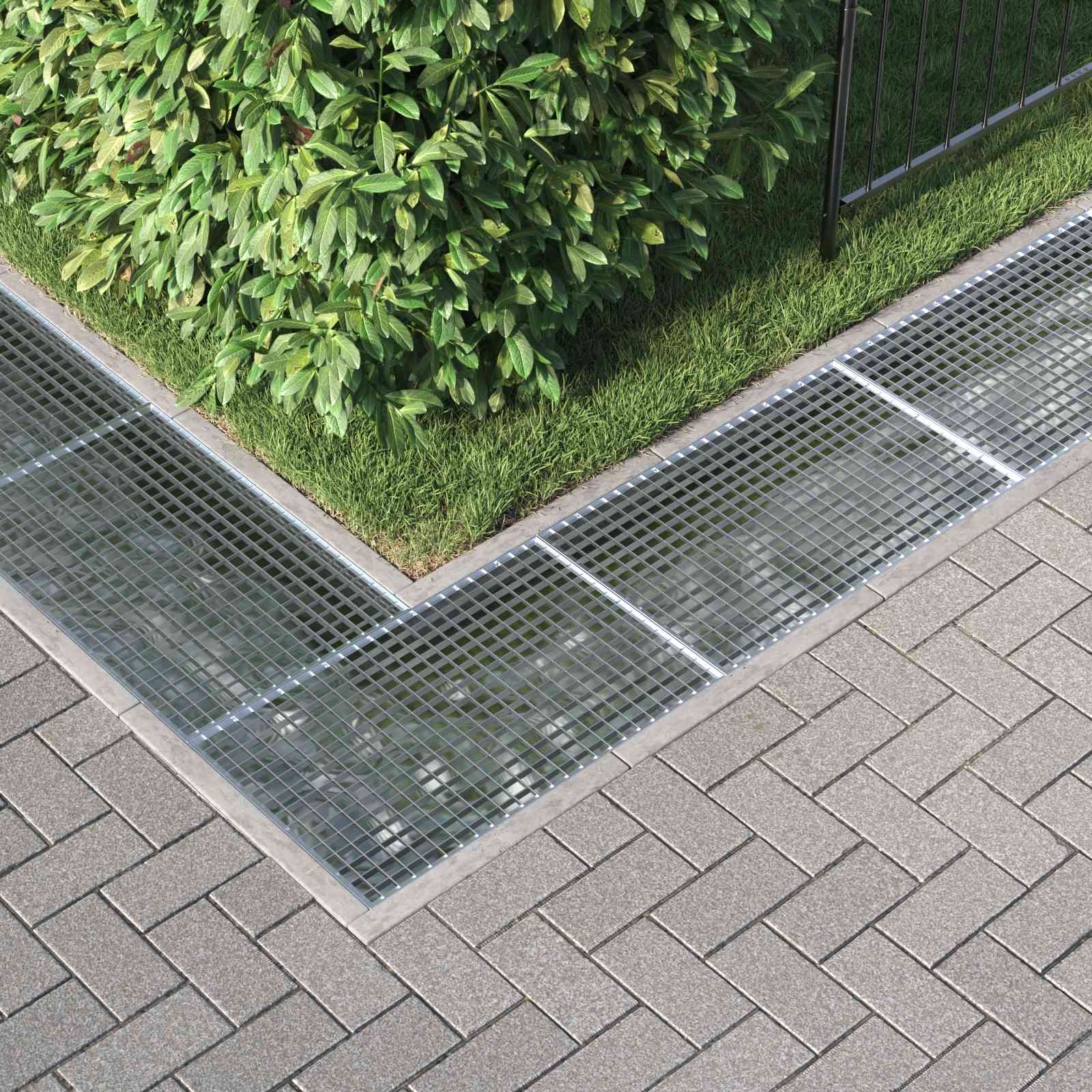 Gitter Silber 50 x 35 x 2 cm Feuerverzinkter Stahl