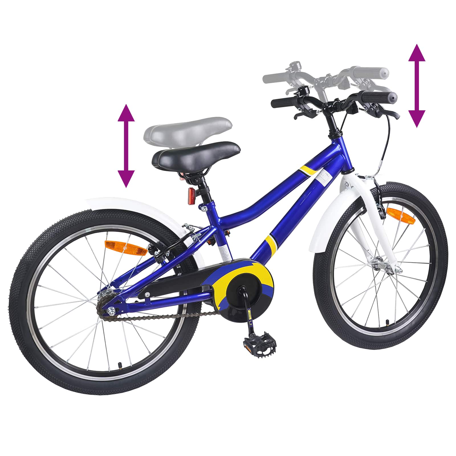 Kinderfahrrad 12 Zoll für 2-4 Jahre alt Schwarz Rot