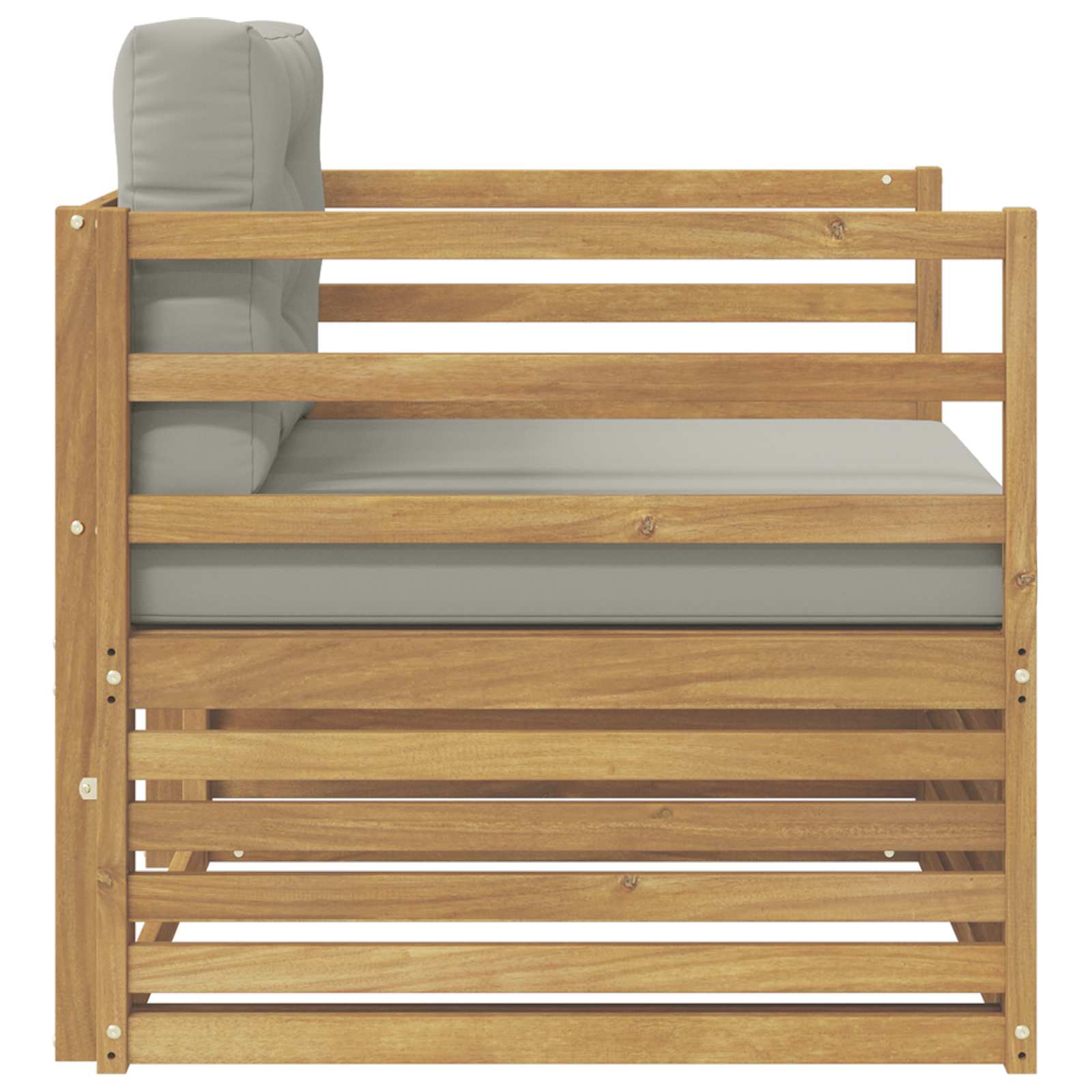 2 Stück Outdoor-Sofa Natur