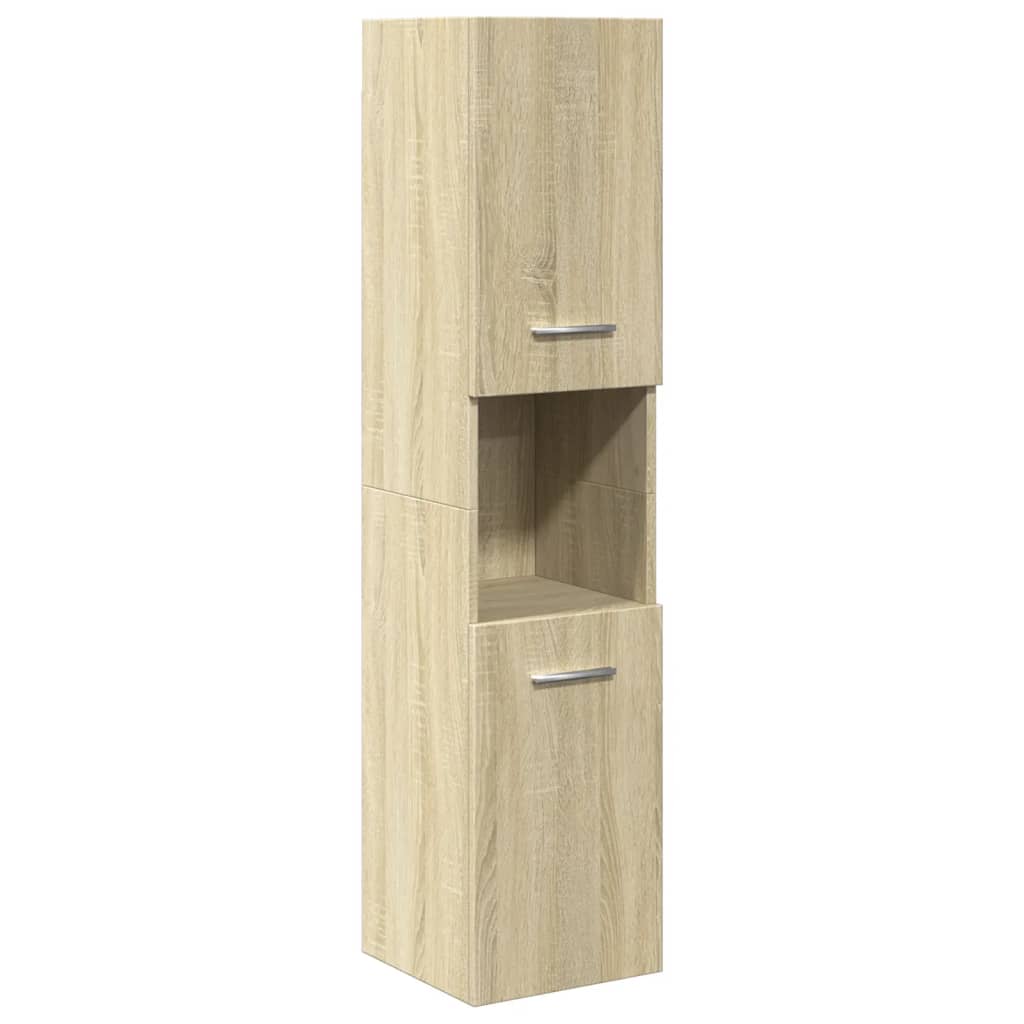 3-tlg. Badmöbel-Set Betongrau Holzwerkstoff