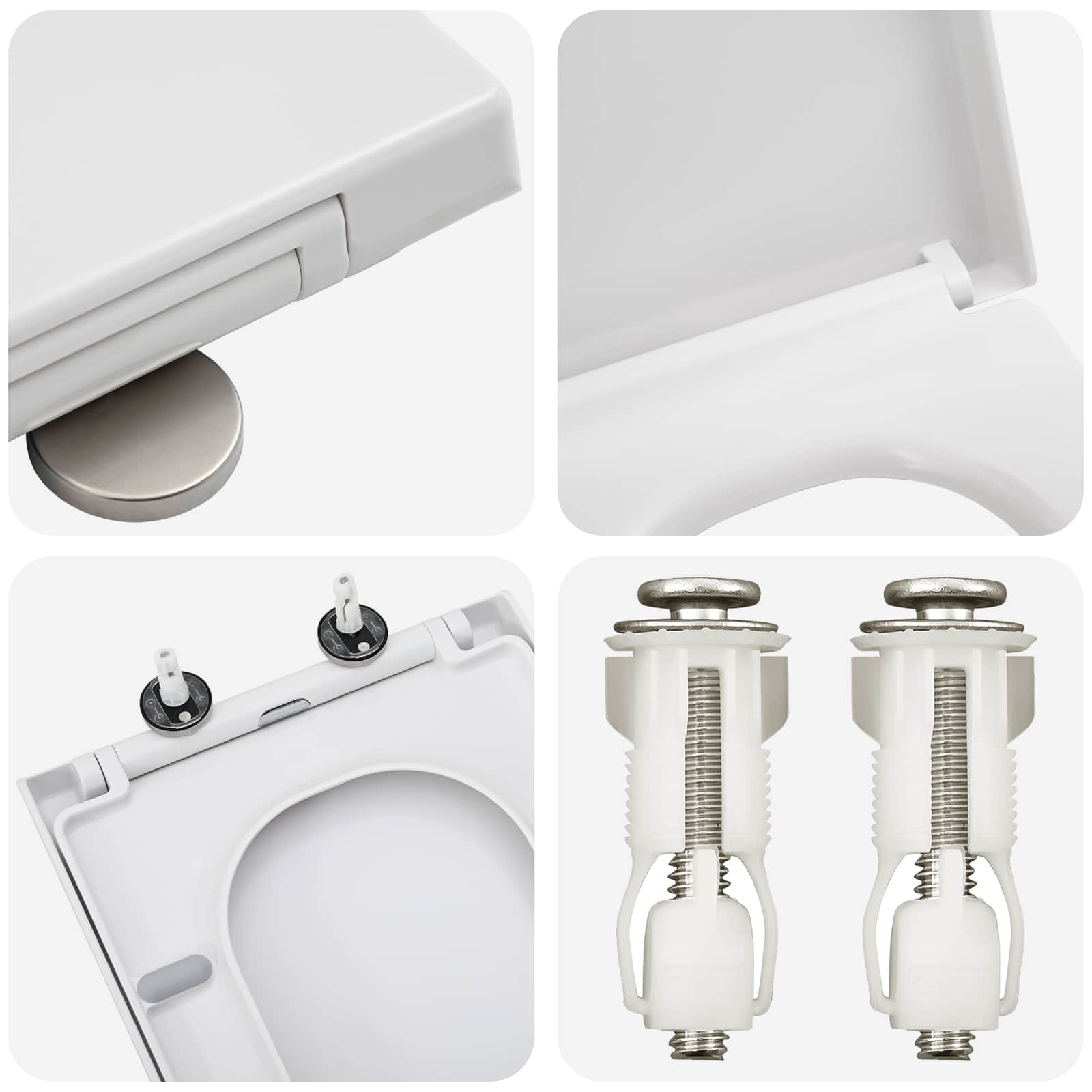 Toilettensitz Anthrazit 47,5 x 35 x 3,6 cm Duroplast
