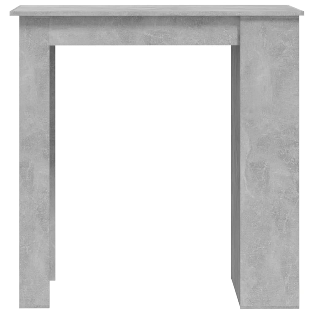 Bartisch mit Ablagefläche Weiß 102x50x103,5 cm Holzwerkstoff