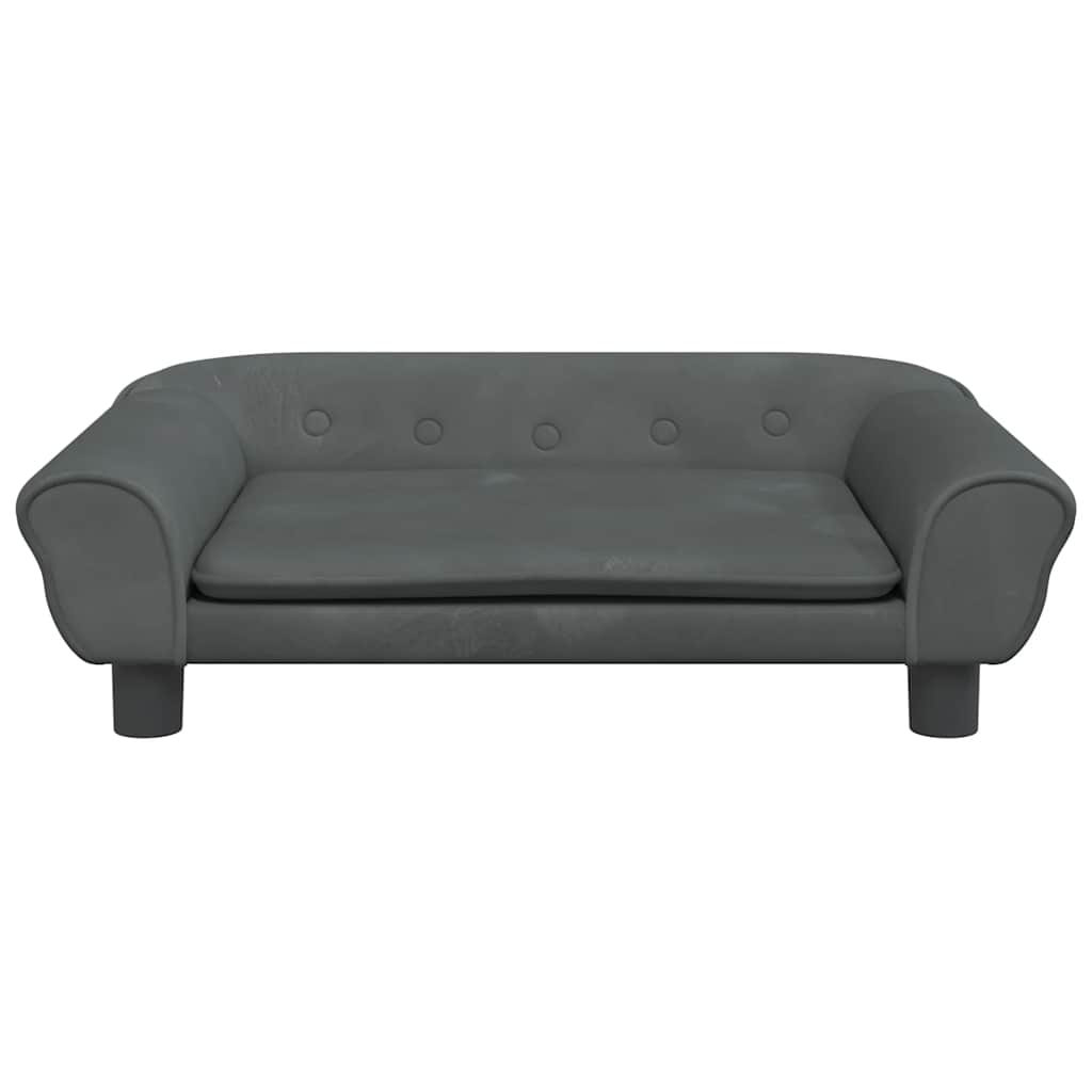 Hundebett Blau 100x50x21 cm Samt