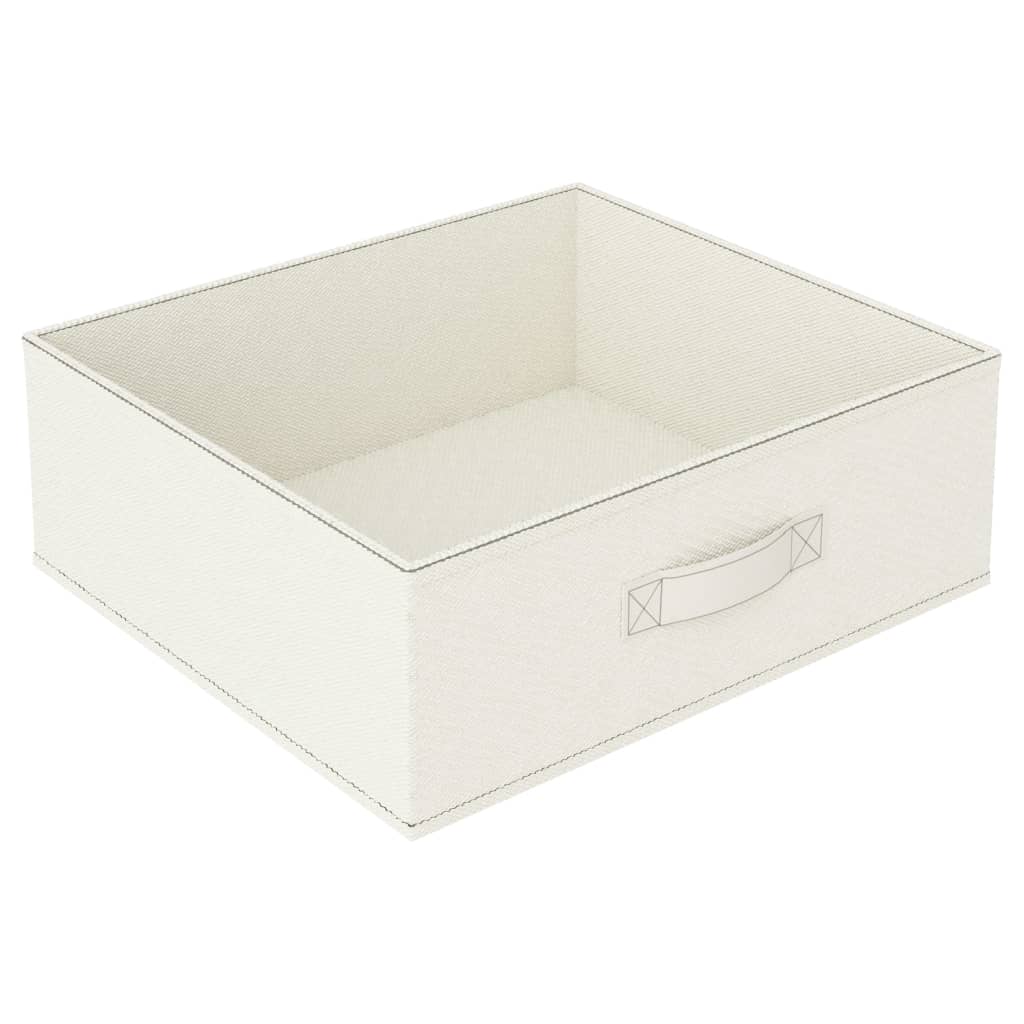 Aufbewahrungsregal mit 4 Stoffkörben Stahl Schwarz