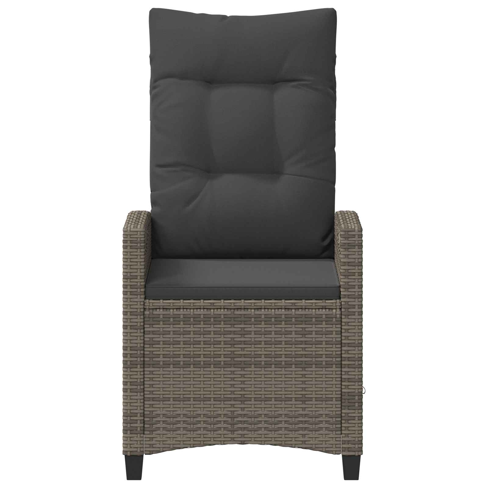Gartenstuhl 2 pcs Schwarz 56 x 64 x 94 cm Stahl und Polyester