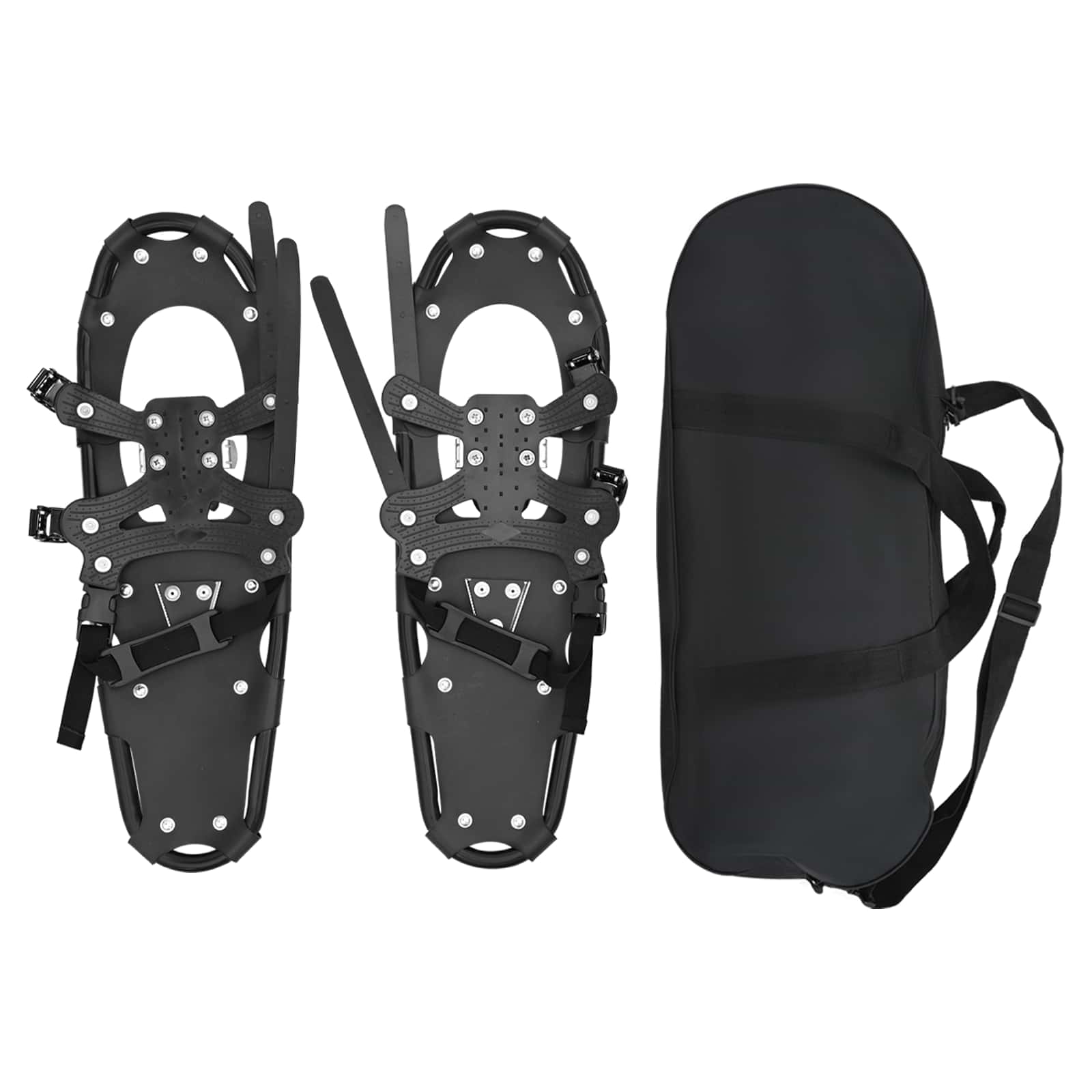 3 in 1 Schneeschuhe Silber und Schwarz 53,5 x 21 cm