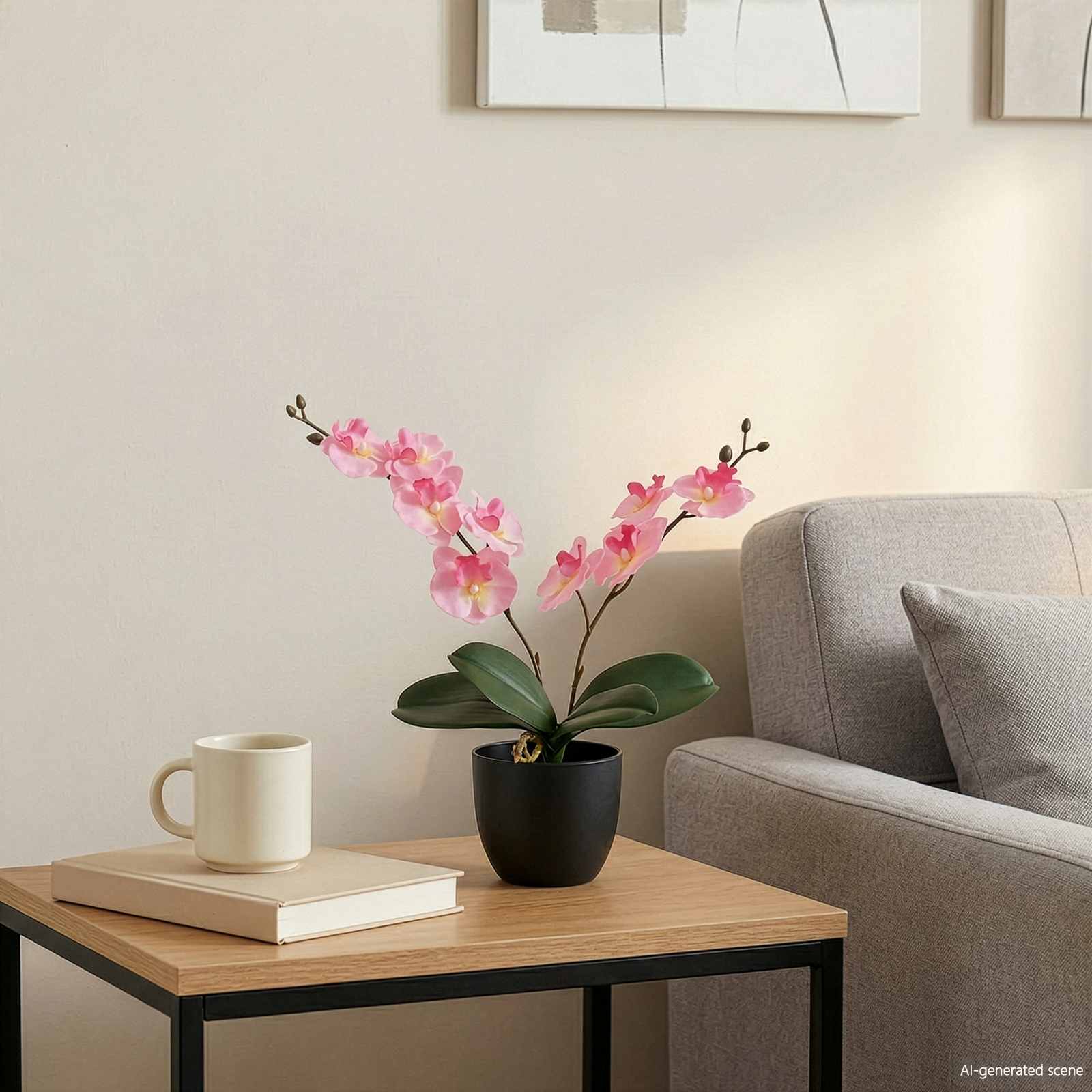 Künstliche Orchideen Pflanze Rot 36 x 10 x 30 cm