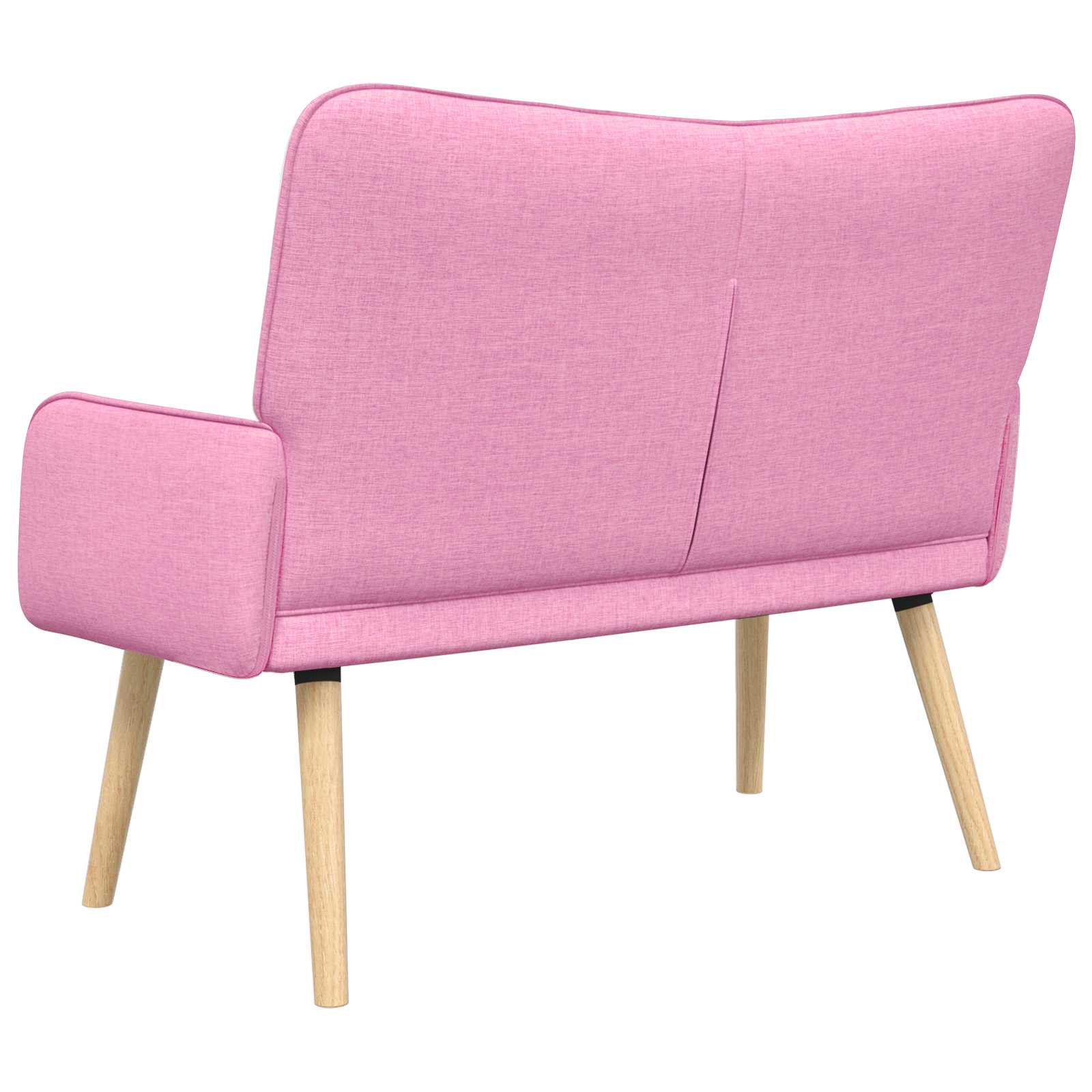 2-Sitzer Sofa Hellgrau 115 x 61 x 87 cm Stoff