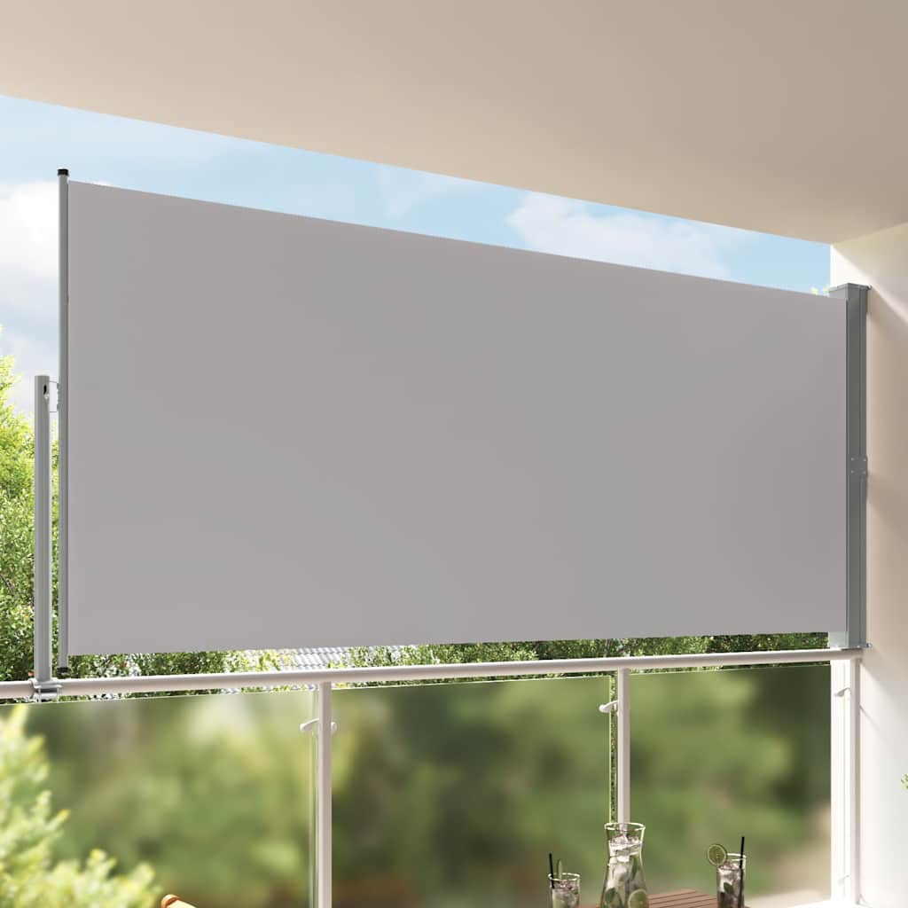 Seitenmarkise 60 x 300 cm 100% Polyester Eisen Stahl