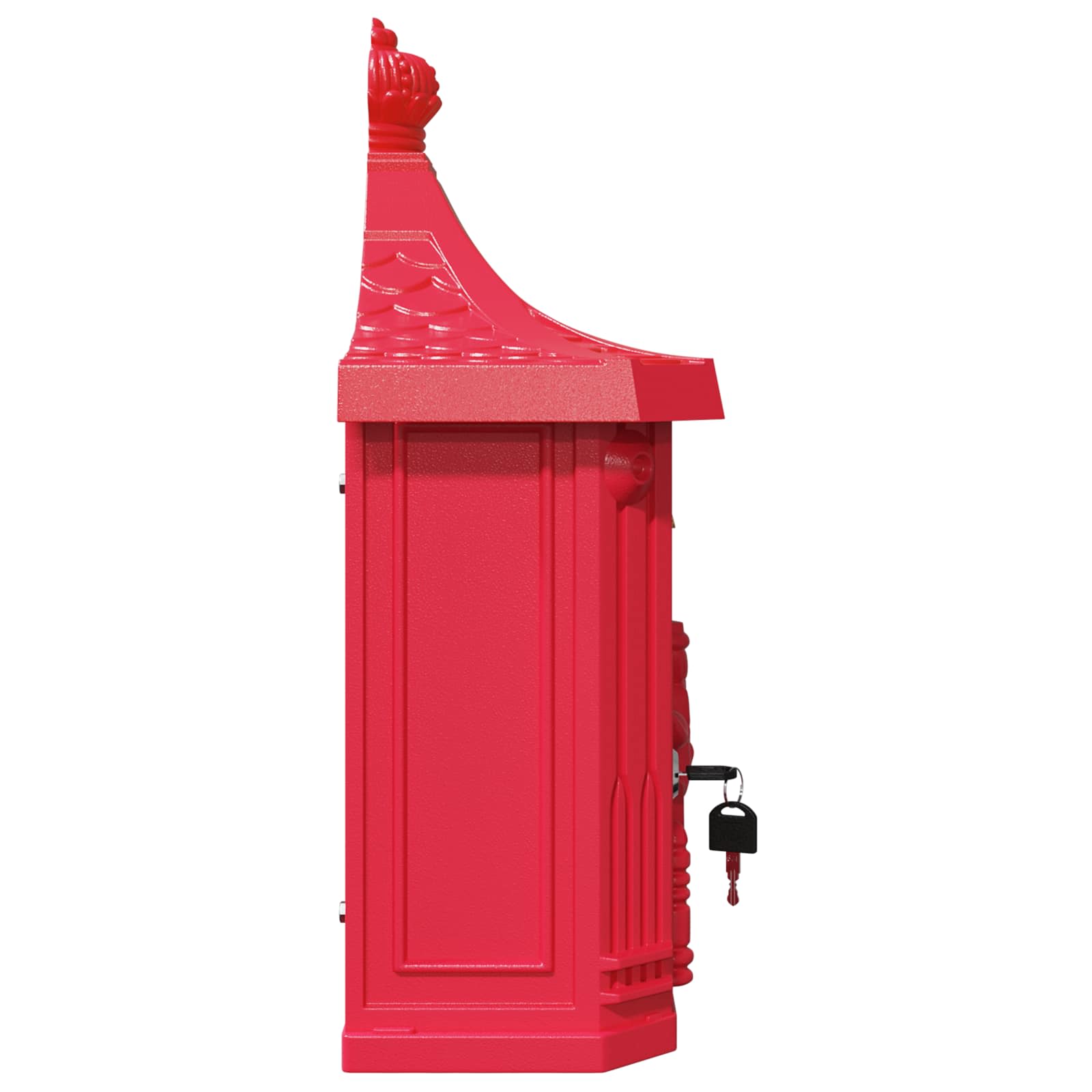 Wandmontierter Briefkasten Grün 40,5 x 16 x 45 cm Gussaluminium