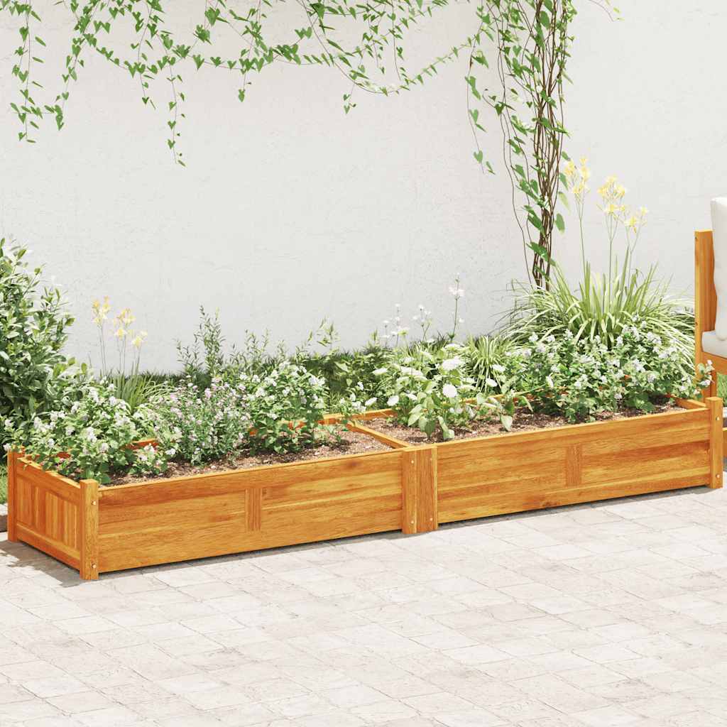 Garten-Hochbeet Akazienholz 76x27,6x25 cm