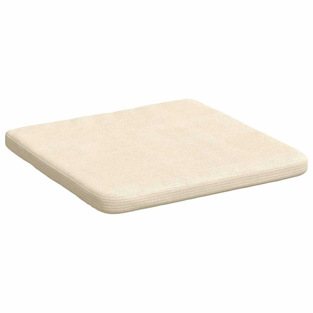 Sitzkissen 4 pcs Hellgrau 40 x 40 x 3 cm Cordstoff