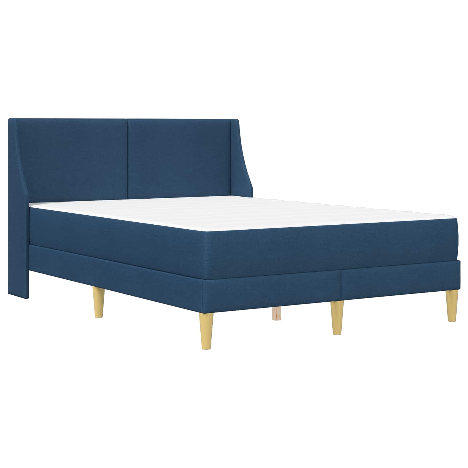 Bettgestell mit Matratze Hellgrau 80x 200 cm Polyester