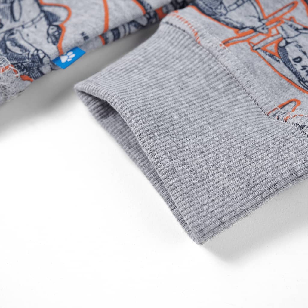 Kinder-Sweatshirt Grau Melange 128