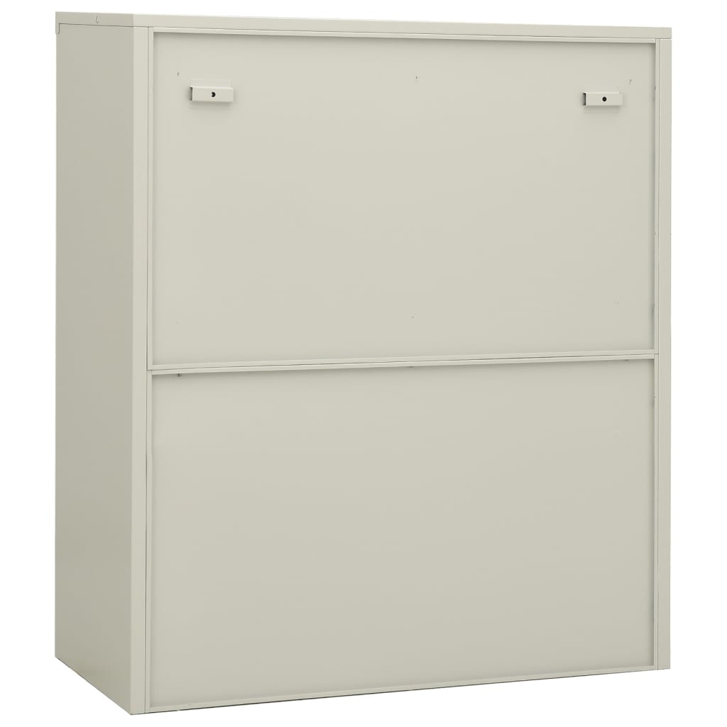 Büroschrank Weiß 90x40x70 cm Stahl