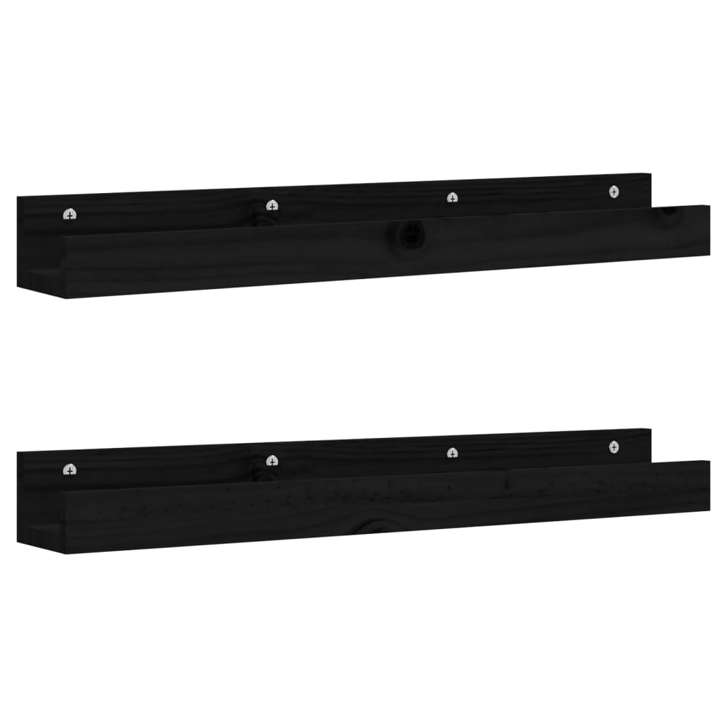 Wandregale 2 Stk. 50x12x9 cm Massivholz Kiefer