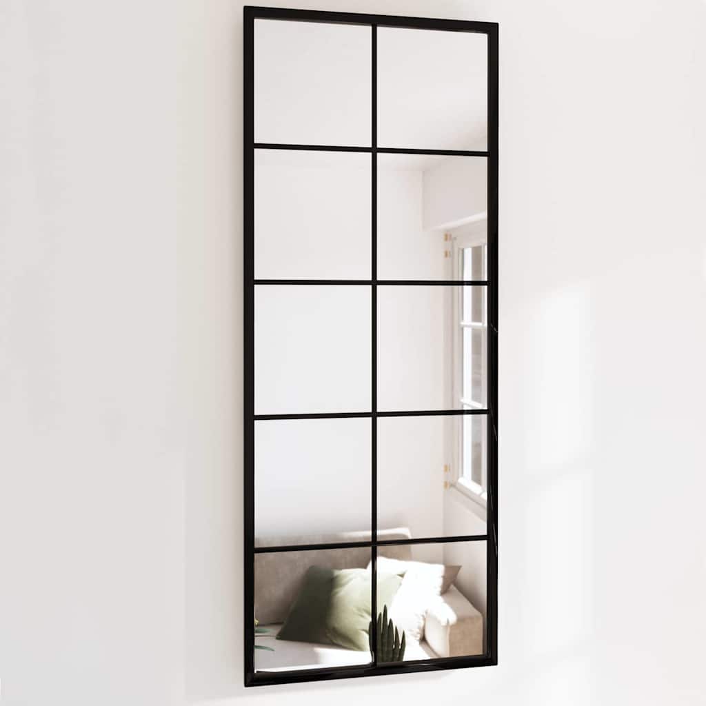 Wandspiegel Schwarz 60x40 cm Metall