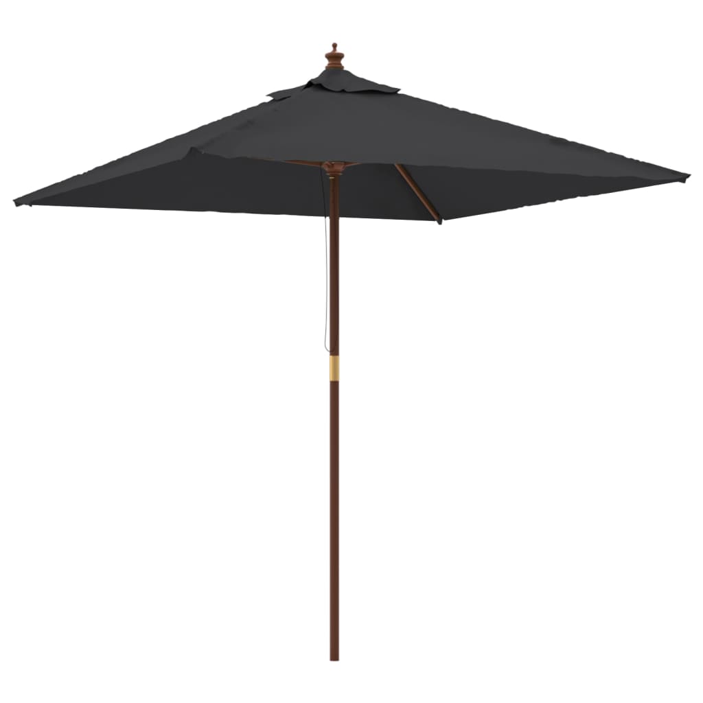 Sonnenschirm mit Holzmast Sandfarben 198x198x231 cm