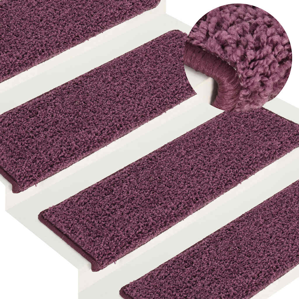 Stufenmatten 15 Stk. 65x21x4 cm Grau Rechteckiger Rand