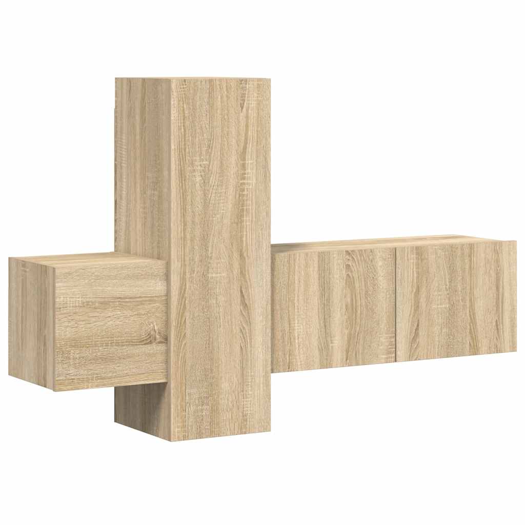 5-tlg. TV-Schrank-Set Weiß Holzwerkstoff