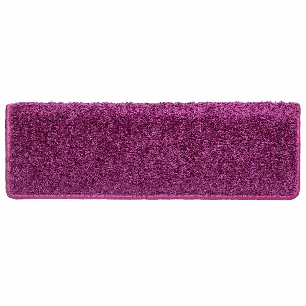Stufenmatten 15 Stk. 65x21x4 cm Grau Rechteckiger Rand