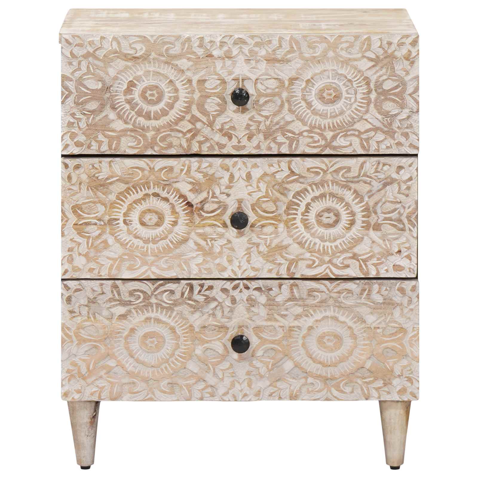 Bettkasten Braun 50 x 33 x 60 cm Massivholz Mango