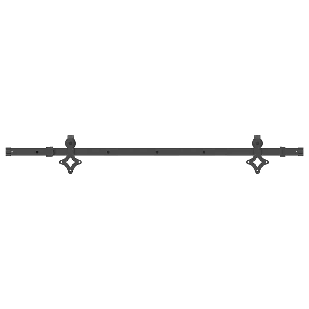Schiebetürbeschlag-Set SKIEN 183 cm Stahl Schwarz