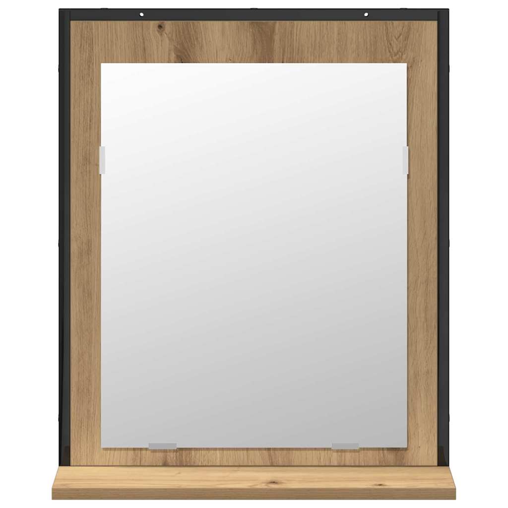 2-tlg. Badmöbel-Set Räuchereiche Holzwerkstoff