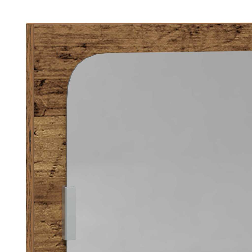 Badspiegel Weiß 40x10,5x37 cm Holzwerkstoff