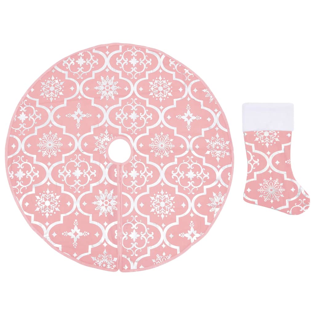 Luxus-Weihnachtsbaumdecke mit Socke Blau 150 cm Stoff