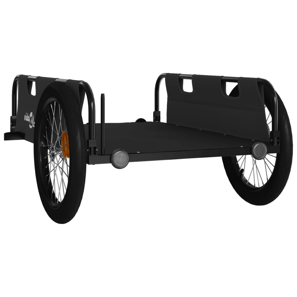 Fahrradanhänger Orange Oxford-Gewebe und Eisen