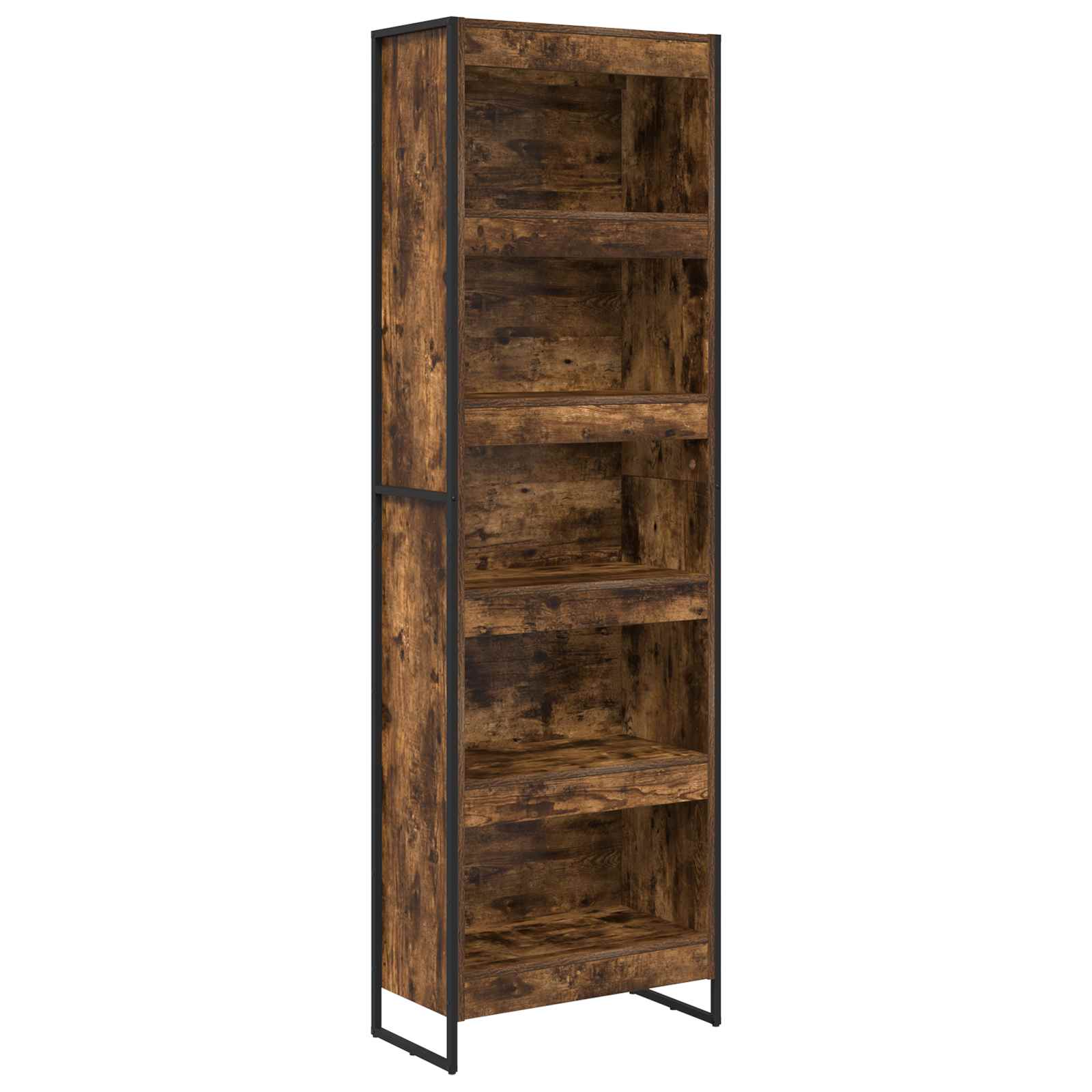 Bücherregal 2 pcs Schwarz Eichen-Optik 60 x 30 x 189,5 cm