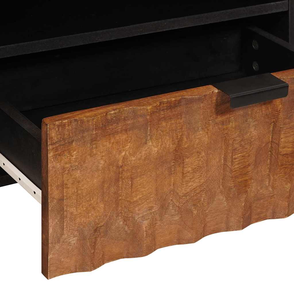 TV-Schränk Weiße gewaschene Oberfläche 80 x 33 x 46 cm